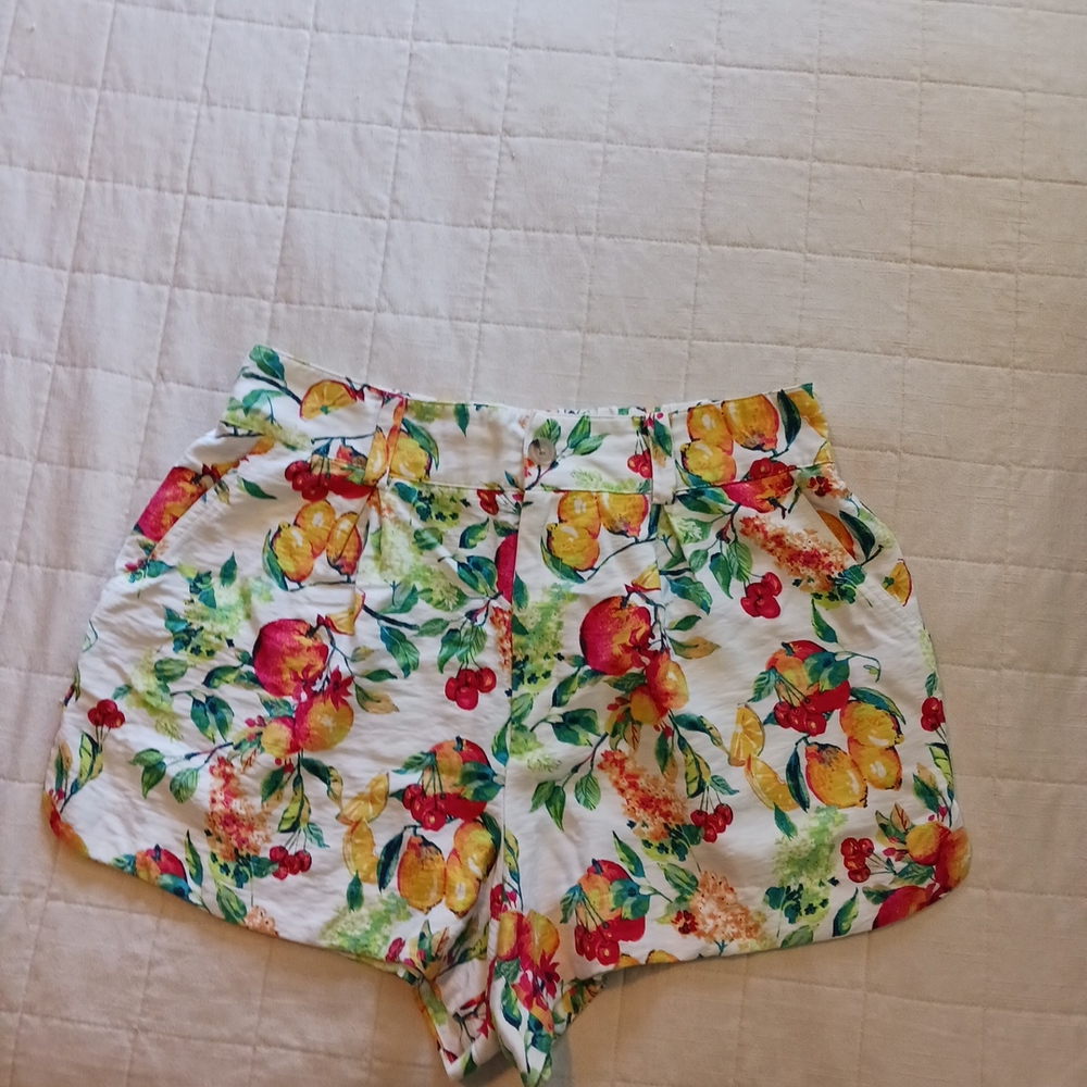 Lawrence Conrad Floral Print Women's Shorts Sz L